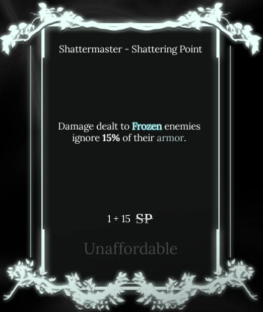 shattering point node in soul tree absolvement