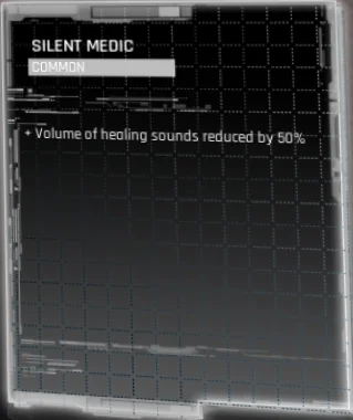 silent medic common talent in hekmatyar