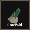 emerald item in dig