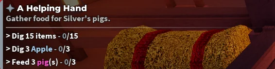 a helping hand quest objective in dig