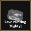 cave painting mighty item in dig
