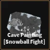 cave painting snowball fight
