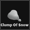 clump of snow item in dig