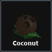 coconut item in dig