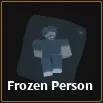 frozen person item in dig