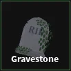 gravestone item in dig