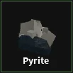 pyrite item in dig