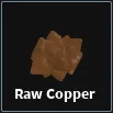 raw copper item in dig