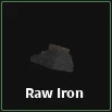 raw iron item in dig