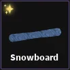 snowboard item in dig