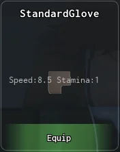 standard glove in abyss miner