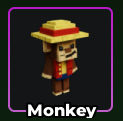 Monkey Pet in Hunty Zombie from The Anime Pack