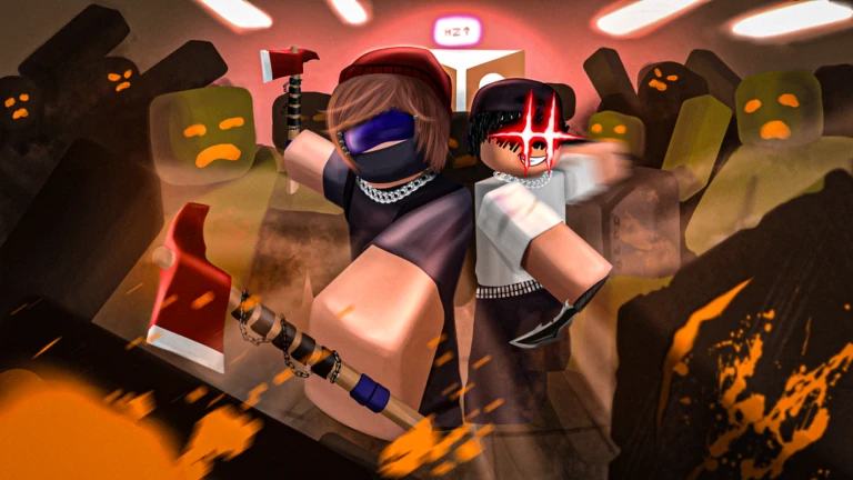 Cover image of Hunty Zombie Roblox experience wiki.