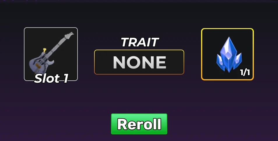 trait reroll in hunty zombies
