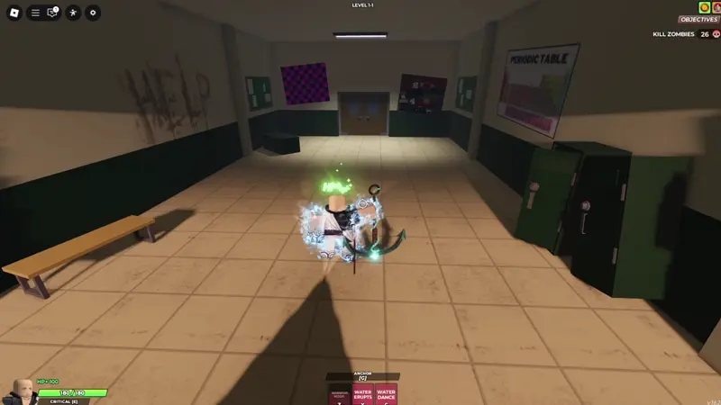 water erupts showcase in hunty zombies