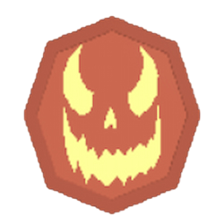 Pumpkin Coin from the Roblox Game Heads Please