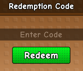 Code Redemption part of the shop