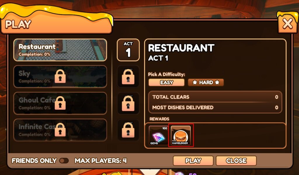 Obtaining a Food Item as a Mission Reward in Anime Chefs
