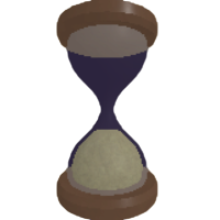 Hourglass coin from the Roblox game Heads Please