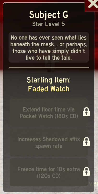 Subject G Class info