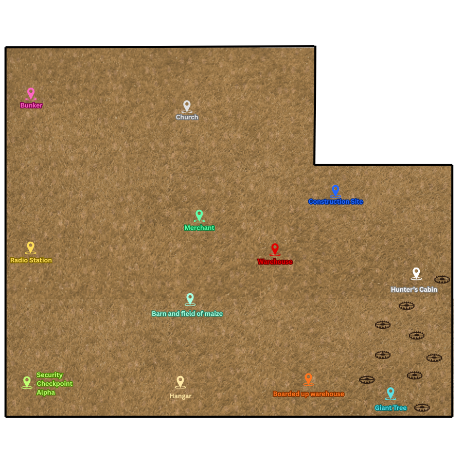 map of the fields