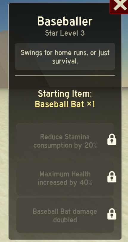 Baseballer Class Abilities