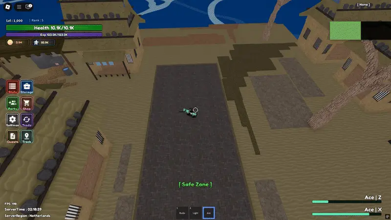 c showcase for night blade weapon in diverse piece