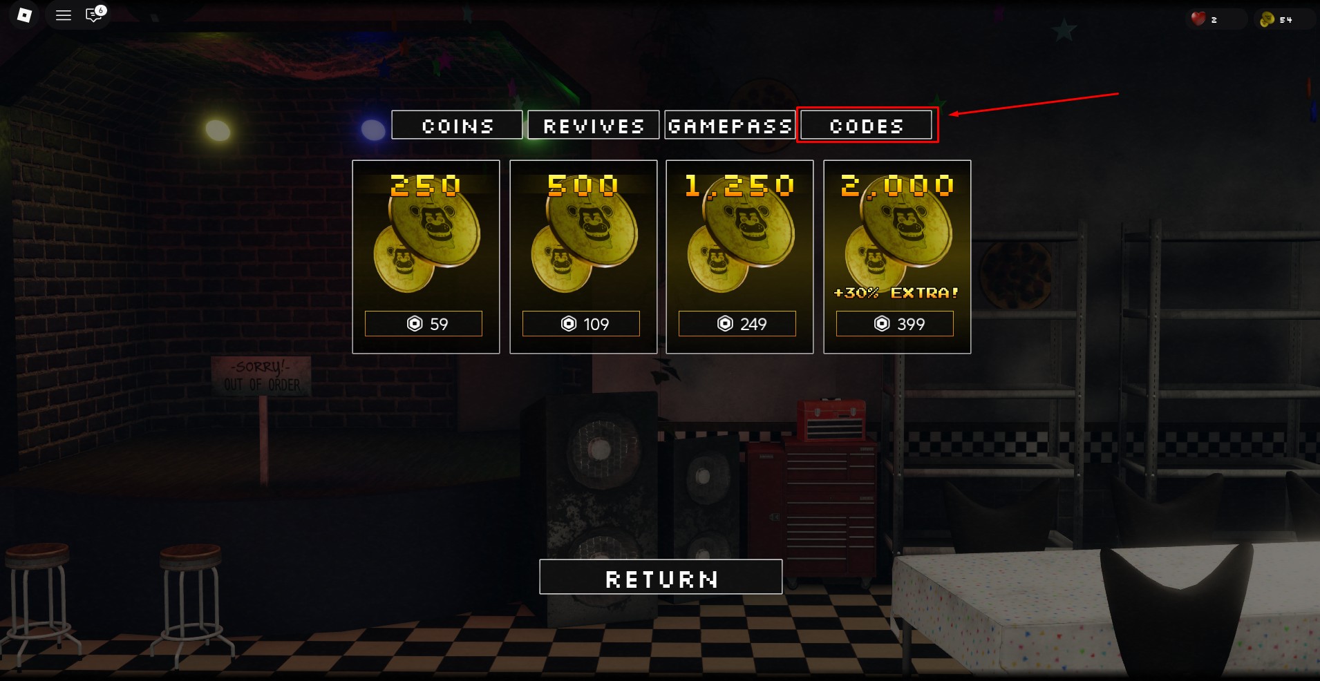 Codes - FNAF: Eternal Nights Wiki [Roblox] - BloxInformer