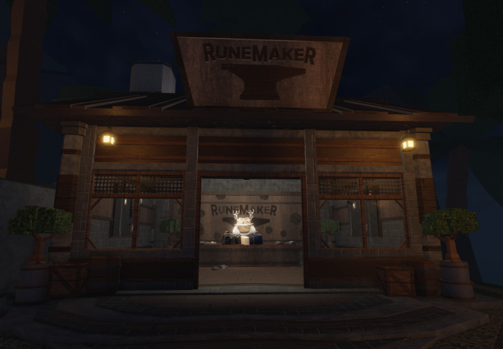 rune maker location in the forge roblox experience