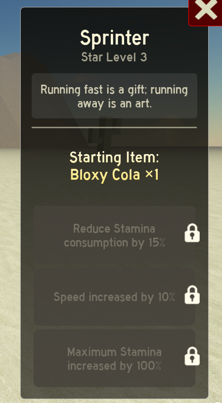 Sprinter Class Abilities