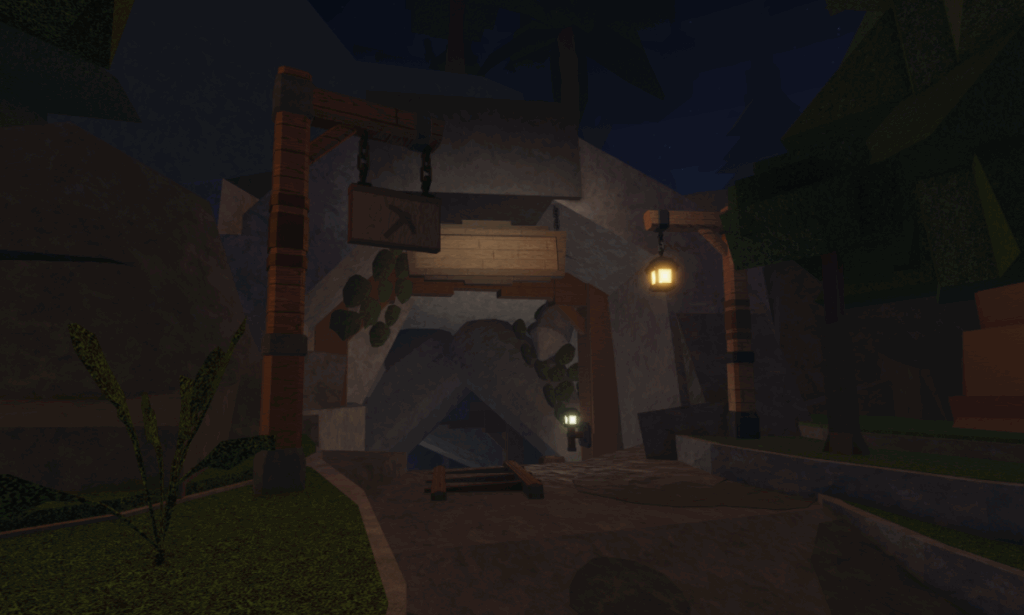 the cave location in the forge roblox experience