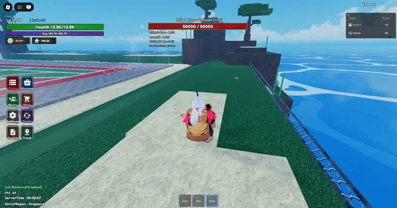 x showcase for ichigo weapon in diverse piece