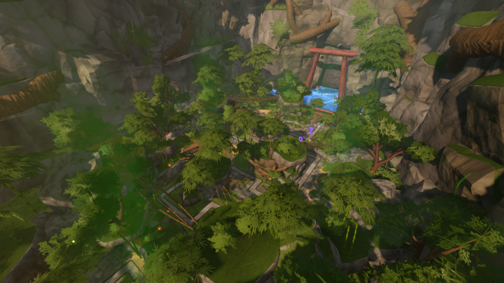 Ninja Forest Map in Universal Tower Defense on Roblox