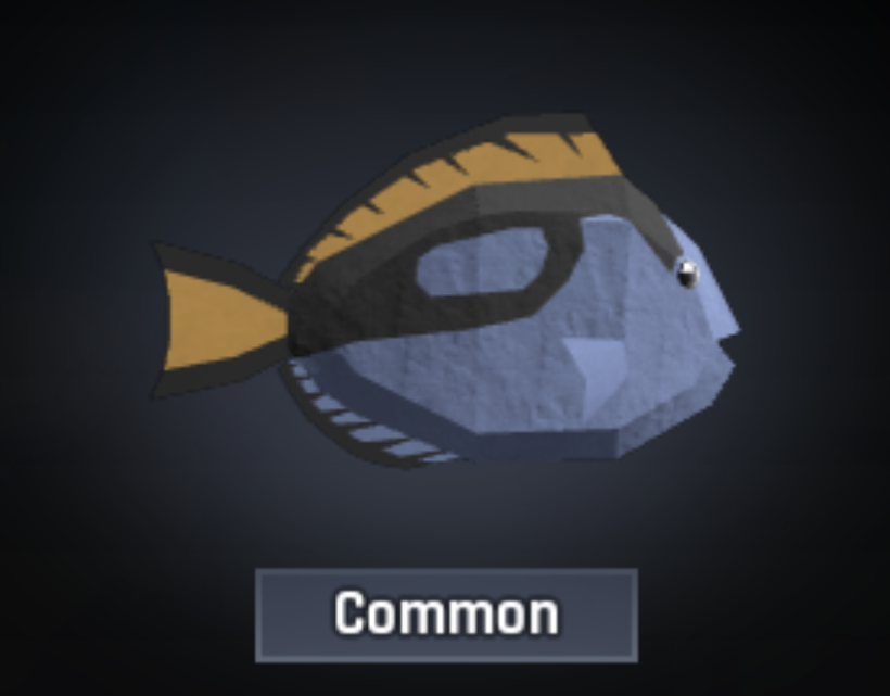 Blue Tang Common Fish in Abyss Roblox Forgotten Deep