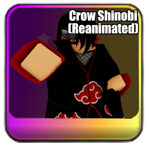 Crow Shinobi Reanimated Secret Unit in Universal Tower Defense X UTDX on Roblox from the Universal War Update based on Itachi Uchiha from Naruto
