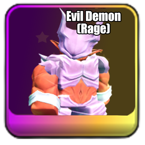 Evil Demon (Rage) Janemba Unit in Universal Tower Defense X UTDX Update 3 Universal Festival obtained from Otherworld Hell Gamemode on Roblox