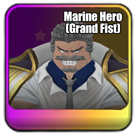 Garp Marine Hero (Grand Fist) Unit in Universal Tower Defense X UTDX on Roblox from Update UPD 3 based on One Piece