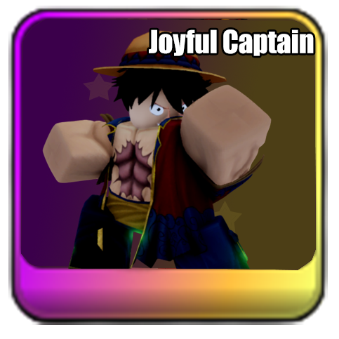 Joyful Captain Universal Unit in Universal Tower Defense X UTDX Update UPD 3 based on One Piece obtained from Universal Festival Banner and has Kong Gun, Joy Boy, and Snake Man Mod based on Luffy