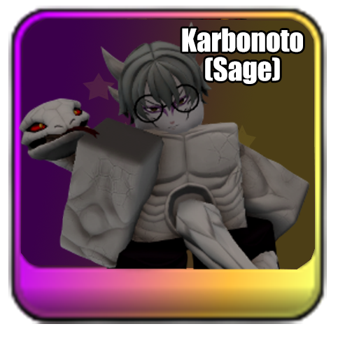 Karbonoto Sage Mythic Unit in Universal Tower Defense X UTDX Wiki on Roblox from the Universal War Update based on Kabuto from Naruto Shippuden