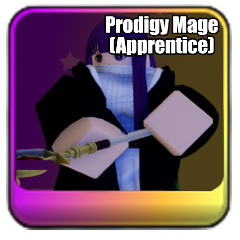 Prodigy Mage Apprentice Mythic Unit in Universal Tower Defense X UTDX Wiki on Roblox from the Universal War Update based on Fern from Frieren Beyond Journeys End