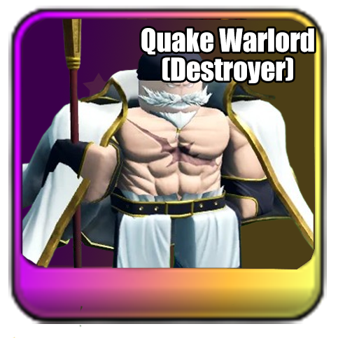 Quake Warlord (Destroyer) Whitebeard new Unit in Universal Tower Defense X UTDX Update 3 UPD 3 on Roblox