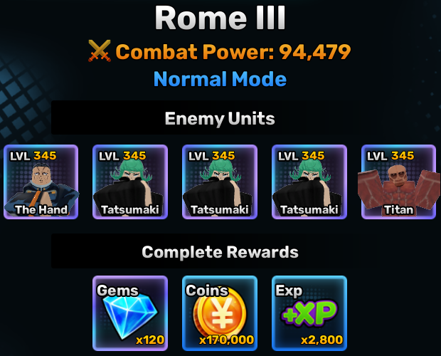 Rome World Stage 3 Info Anime Story