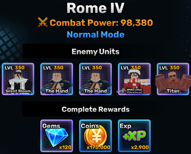 Rome World Stage 4 Info Anime Story