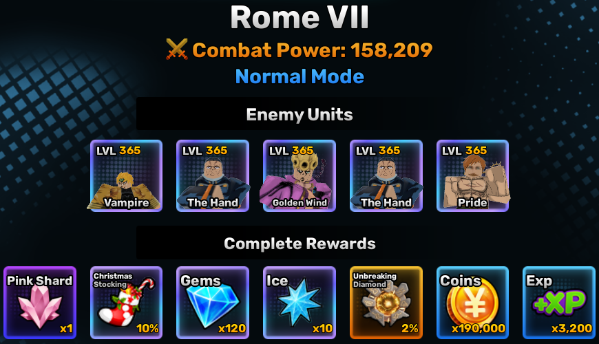 Rome World Stage 7 Info Anime Story