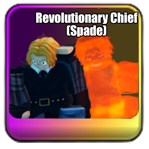 Sabo Revolutionary Chief (Spade) Synchro  Unit in Universal Tower Defense X UTDX on Roblox from Update 3 UPD when fused with Spade Donut.png