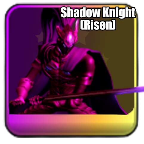 Shadow Knight (Risen) Secret Unit in Universal Tower Defense X (UTDX) on Roblox based on Solo Leveling from the Cursed Energy Update