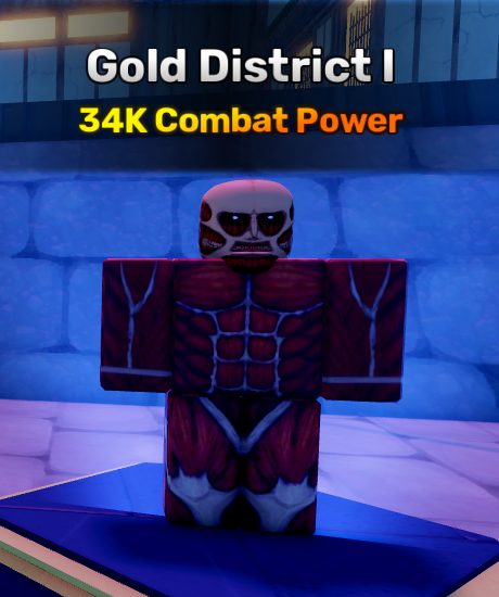 Gold District world stage 1 in anime story roblox experience