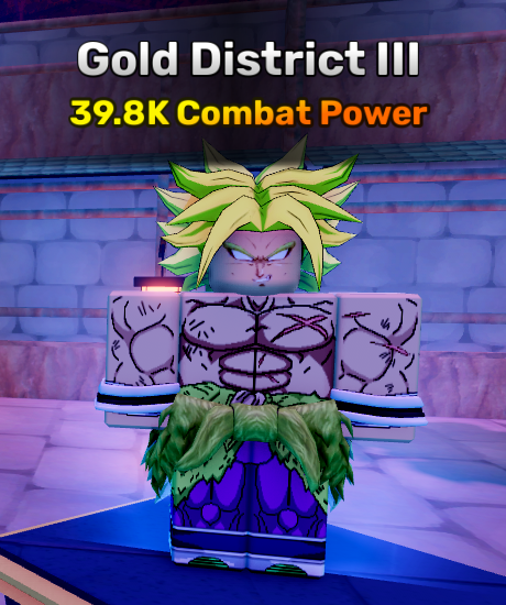 Gold District world stage 3 in anime story roblox experience