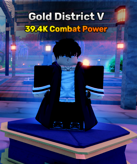 Gold District world stage 5 in anime story roblox experience