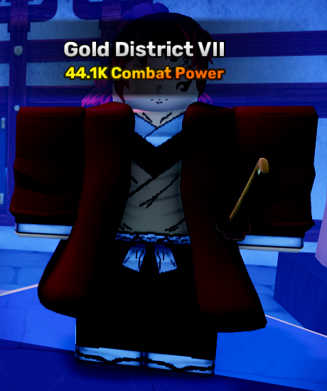 Gold District world stage 7 in anime story roblox experience